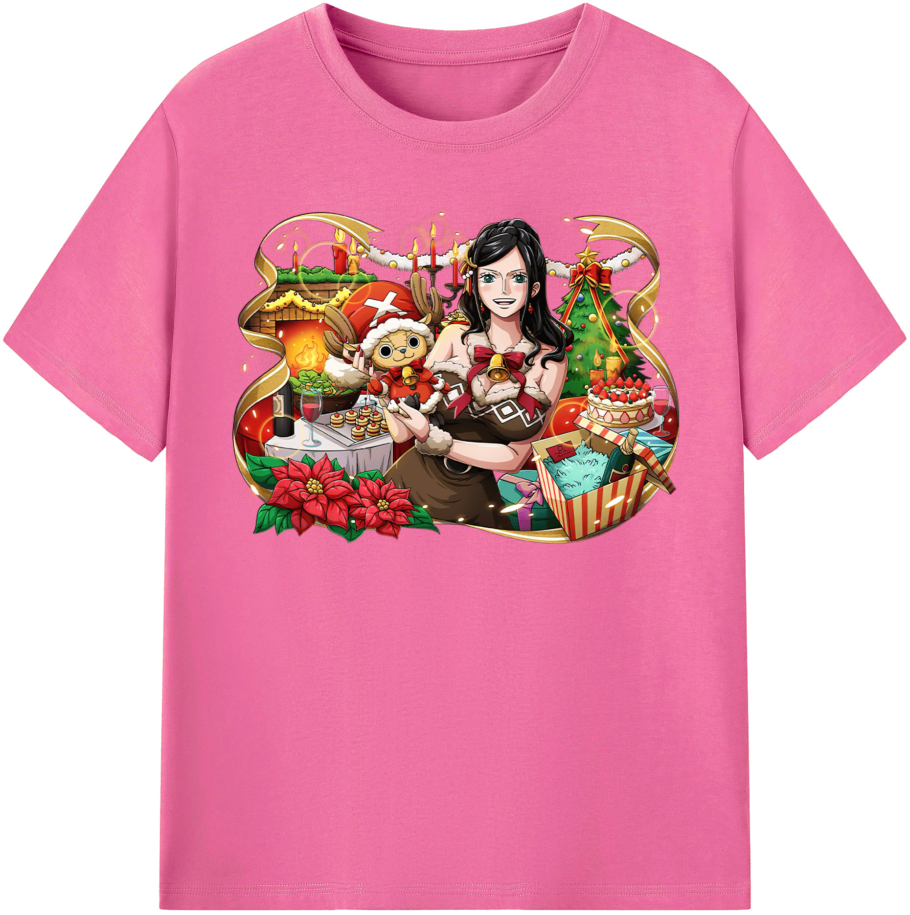 ワンピース ニコ・ロビン ONE PIECE Nico Robin レディースカジュアルプリントTシャツ（綿100％）